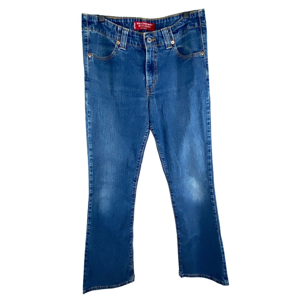 Levi's Women Jeans 32x30 Sz 8 525 Nouveau Downtowner Boot Cut Stretch Blue‎